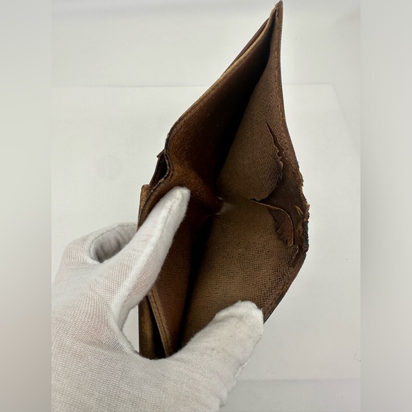 Authentic Men’s Louis Vuitton Bifold Wallet Snap Coin Pocket Vintage Elegance - Picture 8 of 12